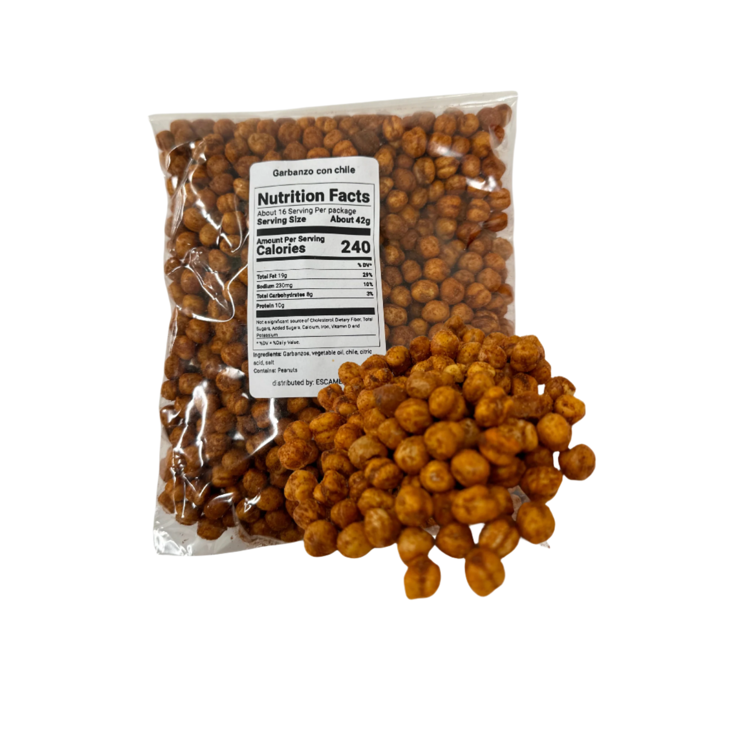 fried garbanzo with chile spice 1 pound bag